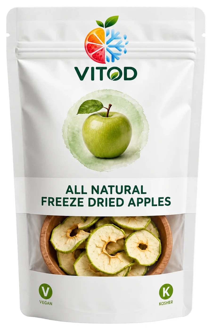 Freeze-dried apples