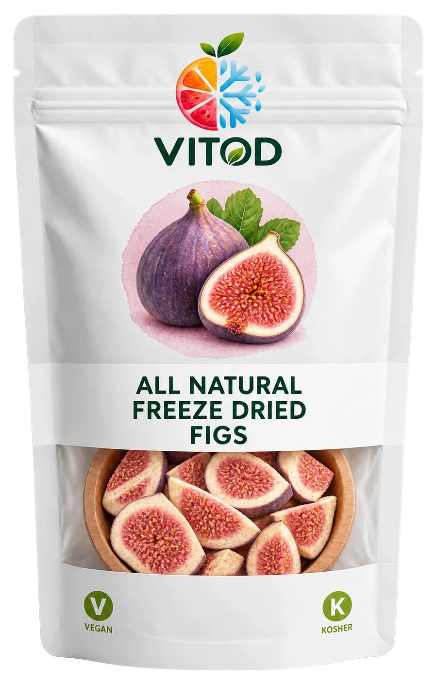 Freeze-dried figs