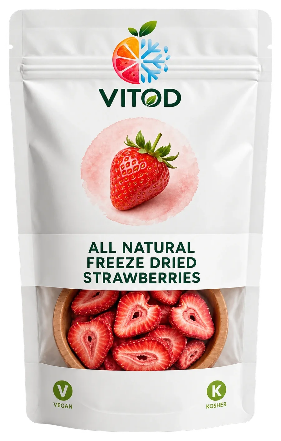 Freeze-dried strawberries